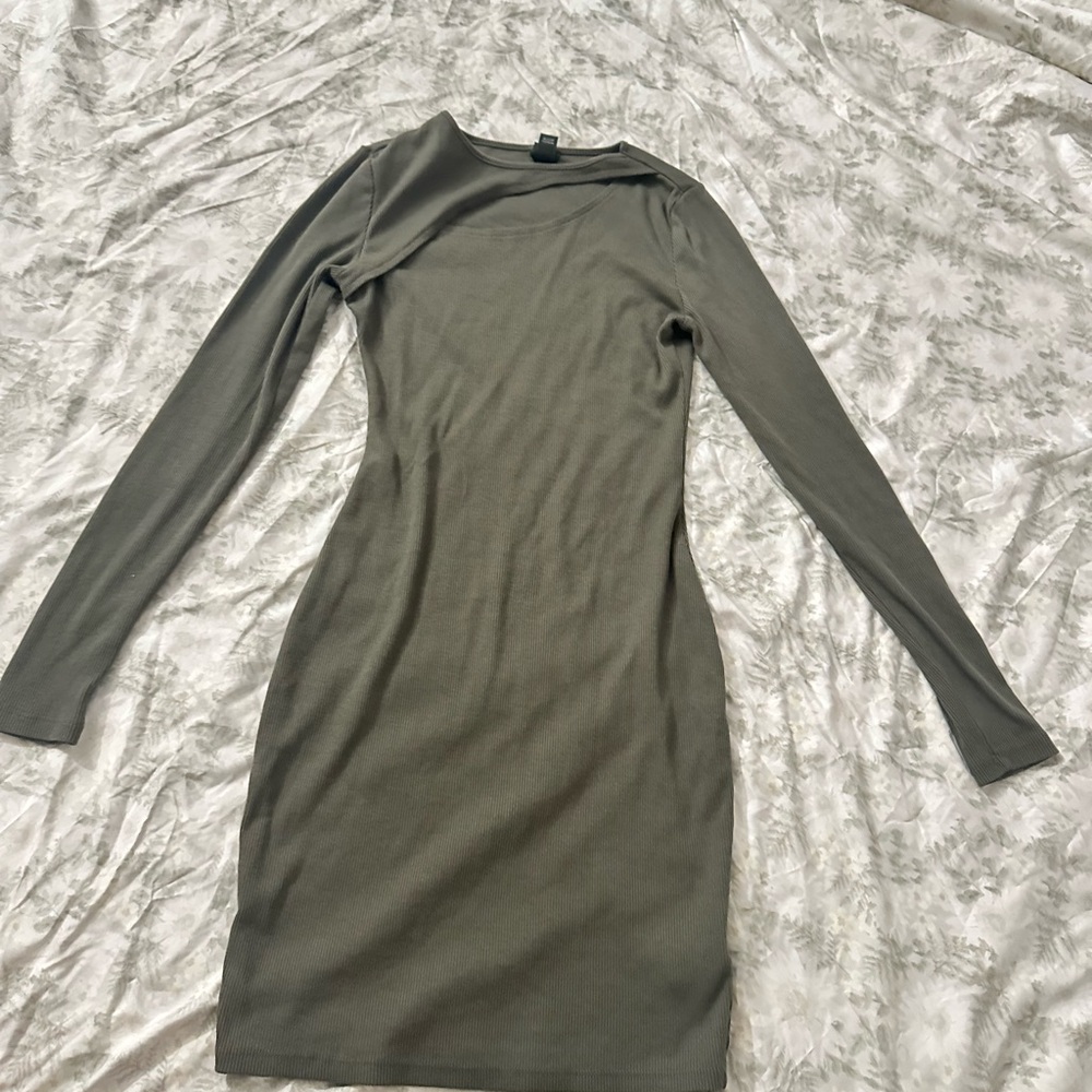 Wild Fable Olive Long Sleeve Dress